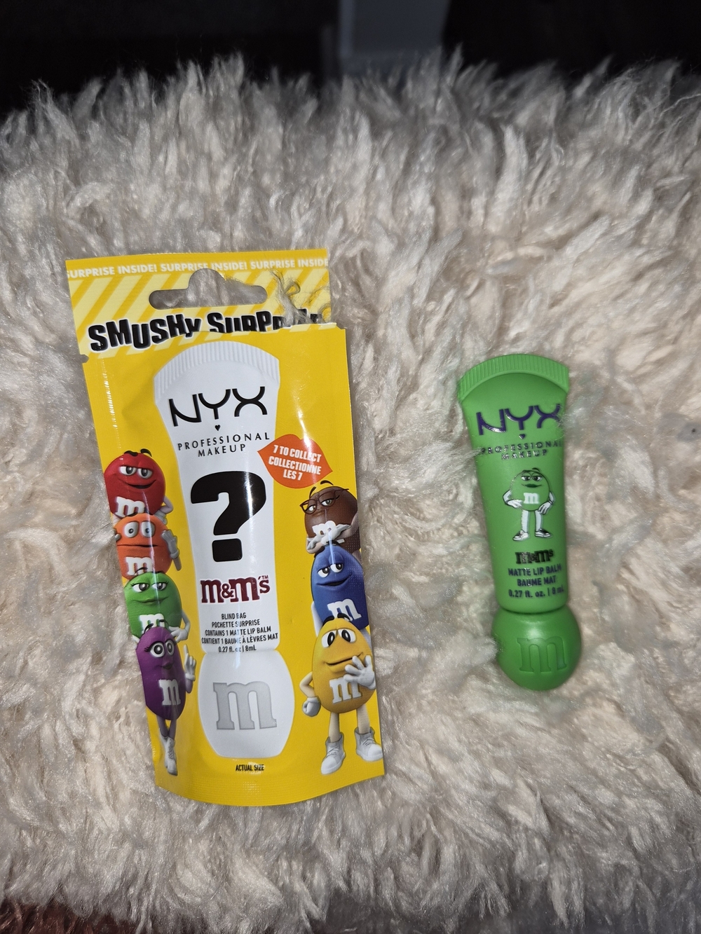 NYX Professional Makeup x M&M's Smushy Surprize Matte Lip Balm--Green